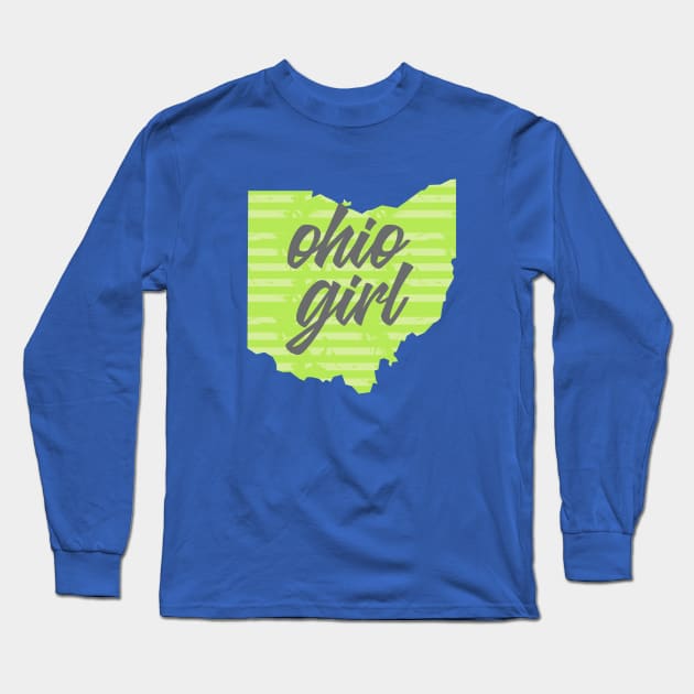 Ohio Girl Long Sleeve T-Shirt by Dale Preston Design